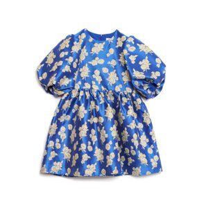 Sister Jane DREAM Golden Blues Jacquard Mini Dress size m